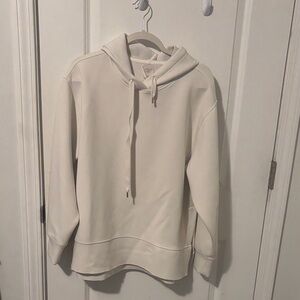 Elegant Women's Cream Hoodie Sweater